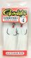 #4 RED TREBLE FEATHER WHT/WHT 2PK