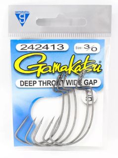 3/0 DEEP THROAT WIDE GAP HOOK 5PK