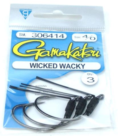 4/0 WICKED WACKY WORM HOOK 3PK