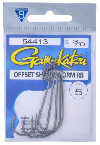 3/0 OFFSET SHANK WORM ROUND BEND 6PK