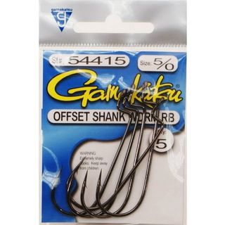 5/0 OFFSET SHANK WORM ROUND BEND 6PK