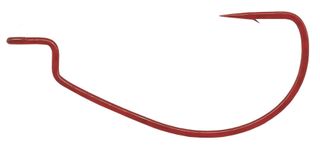 #1 RED OFFSET EWG WORM HOOK 6PK