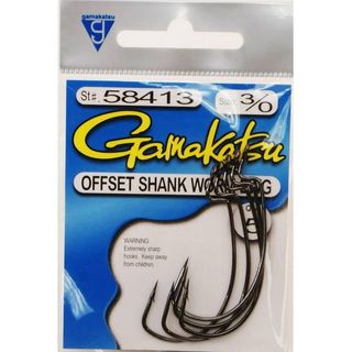 3/0 EWG OFFSET SHANK WORM HOOK 5PK