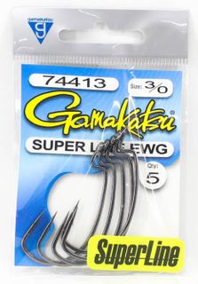 3/0 SUPER LINE EWG HOOK 5PK