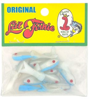 1-1/2" LIT'L FISHIE PEARL/BLUE CREME 10PK