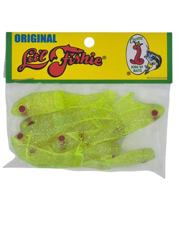 2-1/2" LIT'L FISHIE CHART/SILVER CREME 10PK
