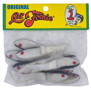 2-1/2" LIT'L FISHIE PEARL/GREY CREME 10PK