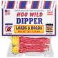 #4 BAIT DIPPER TREBLE HOOK RED HOG WILD 2PK