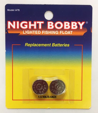 1.5 VT NIGHT BOBBY LIGHTED FISHING FLOAT BATTERIES 2PK