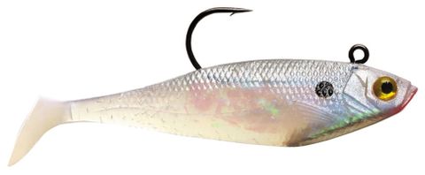 2" WILDEYE SWIM SHAD PEARL 1/8 OZ 3PK