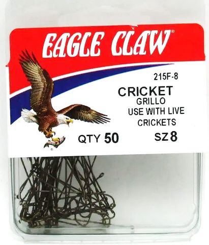 #8 BRONZE CRICKET HOOKS 50PK