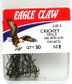 #8 BRONZE CRICKET HOOKS 50PK