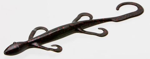 8" LIZARD BLACK RED FLAKE 9PK