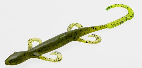 8" LIZARD WATERMELON/CHARTREUSE 9PK