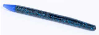 5" CHOPSTICK BLACK/BLUE GLITTER/BLUE TIP 10PK