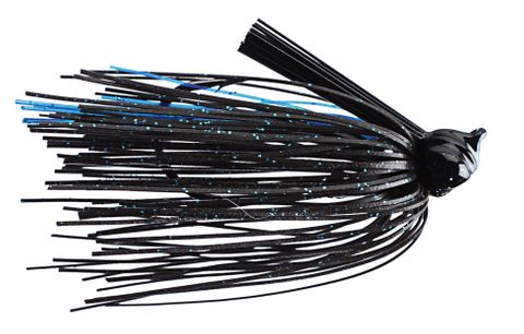 3/4 OZ PACEMAKER FLATLINE FOOTBALL JIG BLACK/BLUE