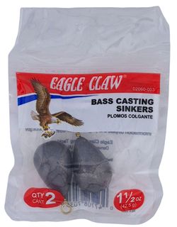 1-1/2 OZ BASS CASTING SINKERS #3 2PK   12PK/BX