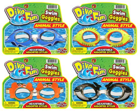 **WSL** DIVE FUN ANIMAL SWIM GOGGLES AGES: 6+