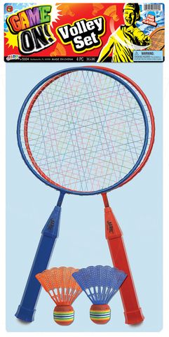 GAME ON BADMINTON VOLLEY SET AGES: 4+