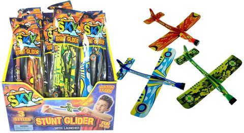 RADICAL SKY STUNT GLIDER RUBBERBAND PLANE AGES: 6+