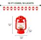 10' JUMBO LANTERN PARTY LIGHT SET 10 LIGHTS