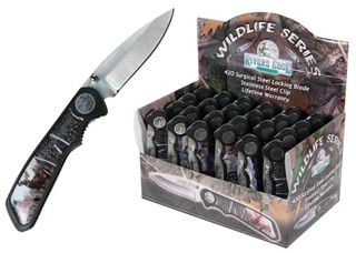 24 PC WILDLIFE KNIFE DISPLAY