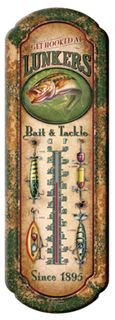 5"X17" LUNKERS TIN THERMOMETER