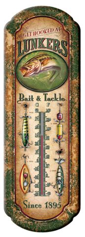 5"X17" LUNKERS TIN THERMOMETER