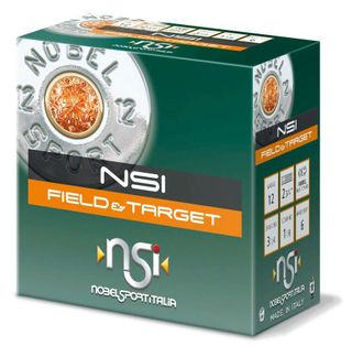 12 GA 2-3/4" NOBEL AMMO FIELD & TARGET 1-1/8 OZ 6 SHOT