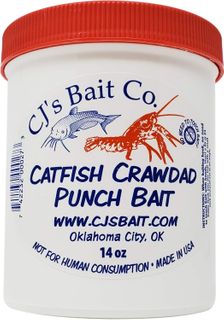 14 OZ CJ'S BAIT CRAWDAD CATFISH PUNCH BAIT