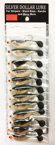 1/8 OZ CANNONBALL SHAD PEARL/GRAY 1PK   12PK/CD