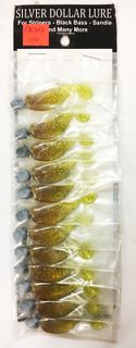 1/8 OZ CANNONBALL SHAD CHART GLITTER 1PK   12PK/CD