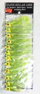 1/4 OZ WEDGE HEAD SHAD CHART GLITTER 1PK   12PK/CD