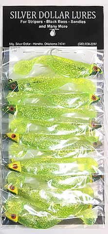 1/2 OZ WEDGE HEAD SHAD CHART GLITTER 1PK   12PK/CD