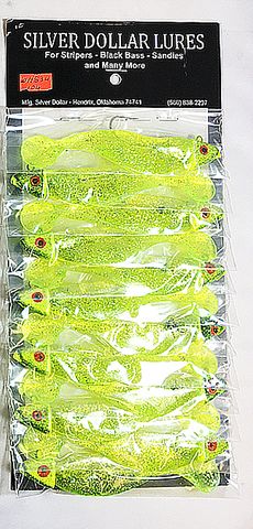 3/4 OZ WEDGE HEAD SHAD CHART GLITTER 1PK   12PK/CD