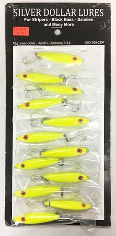 3/4 OZ GHOST MINNOW  TREBLE CHARTREUSE 1PK   12PK/CD