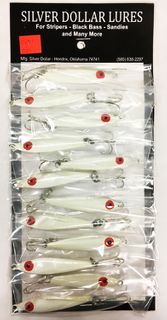 1 OZ GHOST MINNOW TREBLE WHITE 1PK  12PK/CD