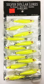 1 OZ GHOST MINNOW TREBLE CHARTREUSE 1PK   12PK/CD