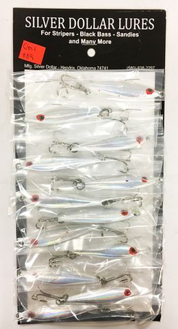 **D** 1 OZ GHOST MINNOW TREBLE CHROME 1PK   12PK/CD