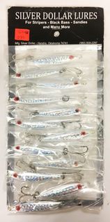 3/4 OZ GHOST MINNOW STAMP TREBLE WHITE 1PK   12PK/CD