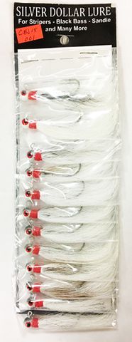 1/8 OZ CANNONBALL JIG WHITE 1PK   12PK/CD