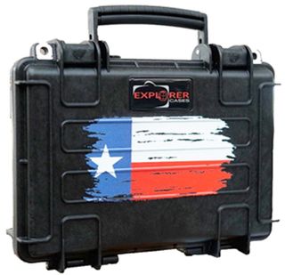 TEXAS FLAG SLIM PISTOL CASE DOUBLE LAYER FOAM