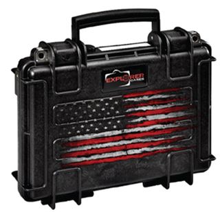 US FLAG SLIM PISTOL CASE DOUBLE LAYER FOAM