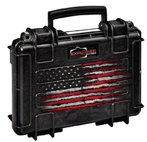 US FLAG SLIM PISTOL CASE DOUBLE LAYER FOAM