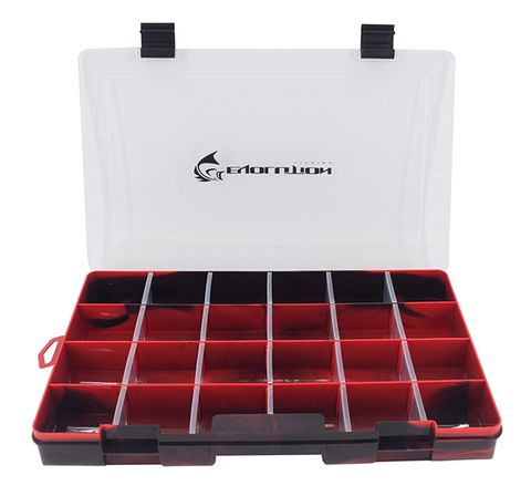 DRIFT SERIES 3700 24 COMPARTMENT TACKLE TRAY RED