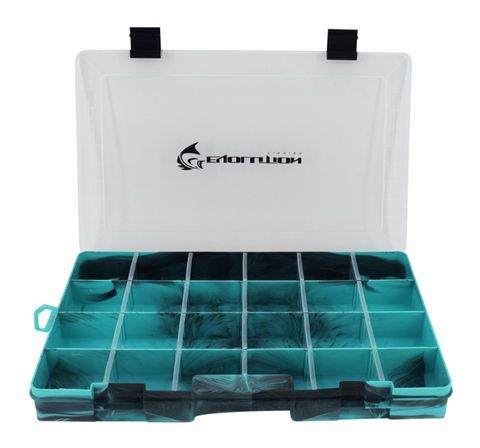 DRIFT SERIES 3600 18 COMPARTMENT TACKLE TRAY SEA FOAM