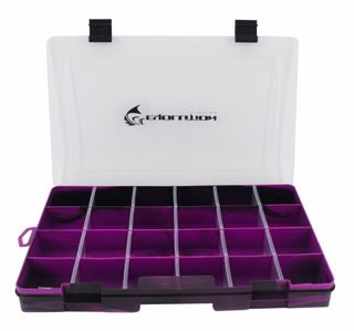 DRIFT SERIES 3600 18 COMPARTMENT TACKLE TRAY PURPLE