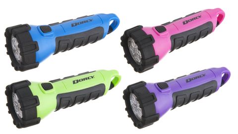 DORCY 3AA 4 LED FLOATING FLASHLIGHT ASST. COLORS