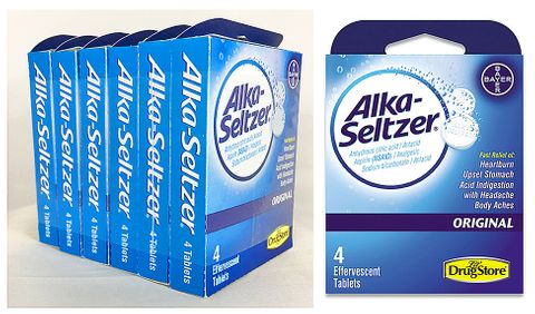 **WSL** ALKA-SELTZER- BUFFERED ASPRIN 325MG 4CT/6PKS