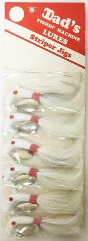 1 OZ PONY HEAD JIG WHITE 1PK   6PK/CD